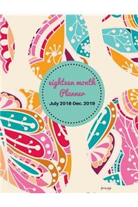 Eighteen Month Planner Floral Eggs