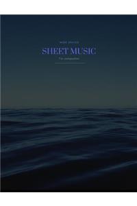 Wide Spaced Sheet Music for Composition