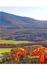 Autumn School Composition Book Mountains Valley Fields 130 Pages