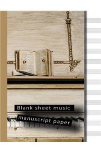 Blank sheet music manuscript paper
