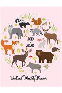 2019-2020 Woodland Monthly Planner