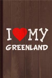 I Love My Greenland Dog Breed Journal Notebook