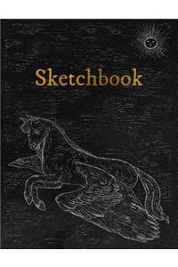 Sketchbook: Personalized Artist Sketchbook, Notebook: Blank Paper for Drawing, Creative Doodling or Sketching