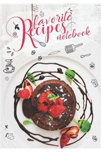 Favorite Recipes Notebook