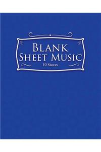 Blank Sheet Music - 10 Staves
