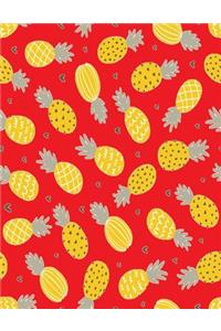 2017, 2018, 2019 Weekly Planner Calendar - 70 Week - Pineapple