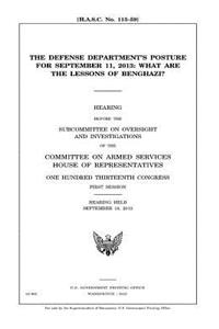 Defense Department's posture for September 11, 2013