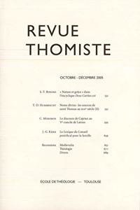 Revue Thomiste - 4/2005