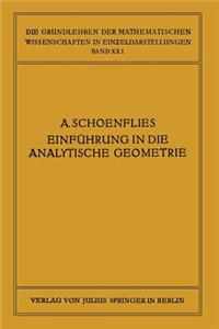 Einführung in die Analytische Geometrie der Ebene und des Raumes