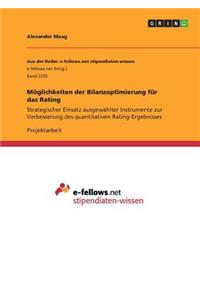 Möglichkeiten der Bilanzoptimierung für das Rating