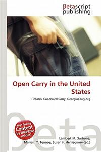 Open Carry in the United States