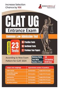 CLAT UG Exam Preparation Book 2023 - 26 Unsolved Practice Tests (8 Mock Tests, 15 Sectional Tests and 3 Previous Year Papers) with Free Access to Online Tests