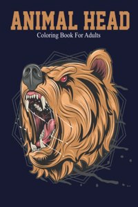 Animal Head Coloring Book For Adults