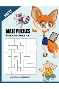 Maze Puzzles for Kids Ages 4-8 - Vol 17