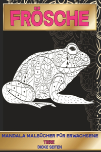 Mandala Malbücher für Erwachsene - Dicke Seiten - Tiere - Frösche