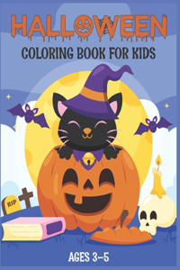 Halloween coloring book for kids ages 3-5