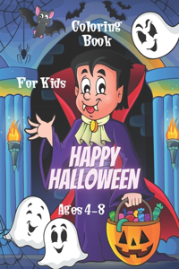 Happy Halloween Coloring Book for Kids