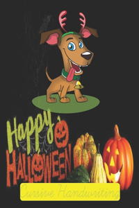 Happy Halloween Cursive Handwriting