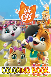 44 Cats Coloring Book