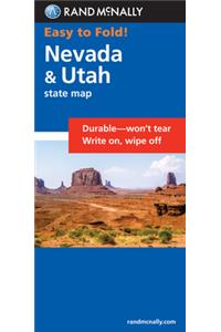 Nevada & Utah State Map