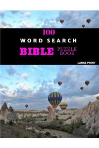 100 Word Search Bible Puzzle Book Large Print