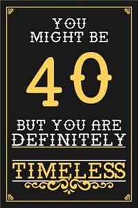 40th Birthday Journal