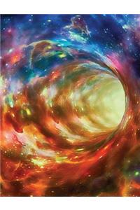 Outer Space Composition Notebook Wormhole, Wide Ruled