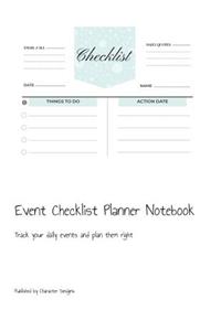 Event Checklist Planner Notebook