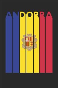 Vintage Andorra Notebook - Retro Andorra Planner - Andorran Flag Diary - Andorra Travel Journal