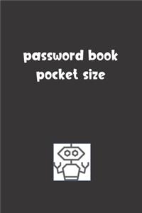Password Book Pocket Size