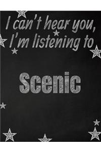 I can't hear you, I'm listening to Scenic creative writing lined notebook