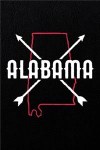 Alabama: 6x9" 120-page lined notebook - journal - notepad - scribble book - diary - workbook for born and raised people from Alabama