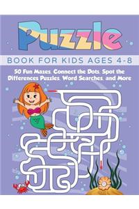 Puzzle Book for Kids Ages 4-8