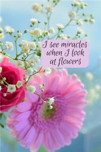 I see miracles when I look at flowers
