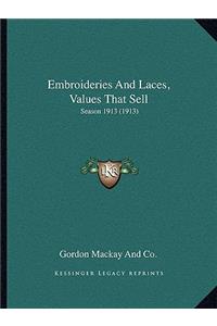 Embroideries and Laces, Values That Sell