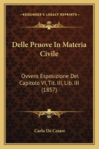 Delle Pruove In Materia Civile: Ovvero Esposizione Del Capitolo VI, Tit. III, Lib. III (1857)