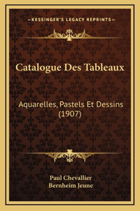 Catalogue Des Tableaux