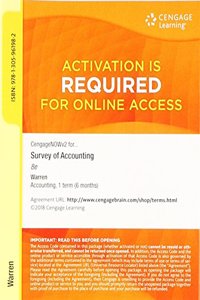 Cengagenowv2, 1 Term Printed Access Card for Warren's Survey of Accounting, 8th