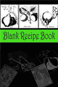 Blank Recipe Book (Green and Black)