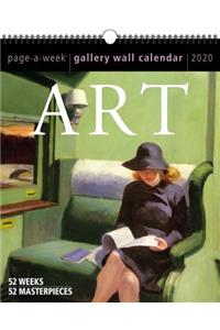 Art Page-A-Week Gallery Wall Calendar 2020