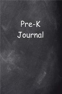 Pre-K Journal Chalkboard Design