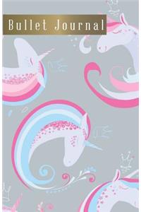 Bullet Journal: Queen Unicorn Notebook Cover, 110 Bullet Grid Paper Pages, 5.5 X 8.5 Size, Great Using for Dot Grid Journal, Dotted Notebook & Sketch Book