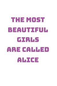 Alice Girl Woman Notebook