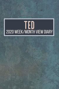 TED 2020 Week/Month View Diary