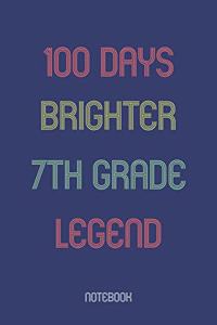 100 Days Brighter 7th Grade Legend