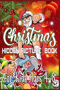 Christmas Hidden Picture Book For Kids Ages 4-8