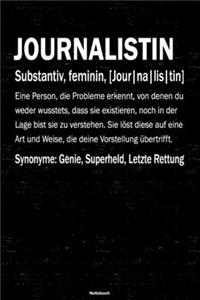 Journalistin Notizbuch
