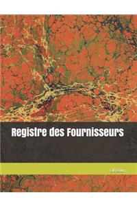Registre des Fournisseurs