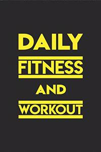 daily fitness and workout mini journal