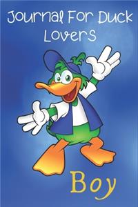 Journal For Duck Lovers Boy